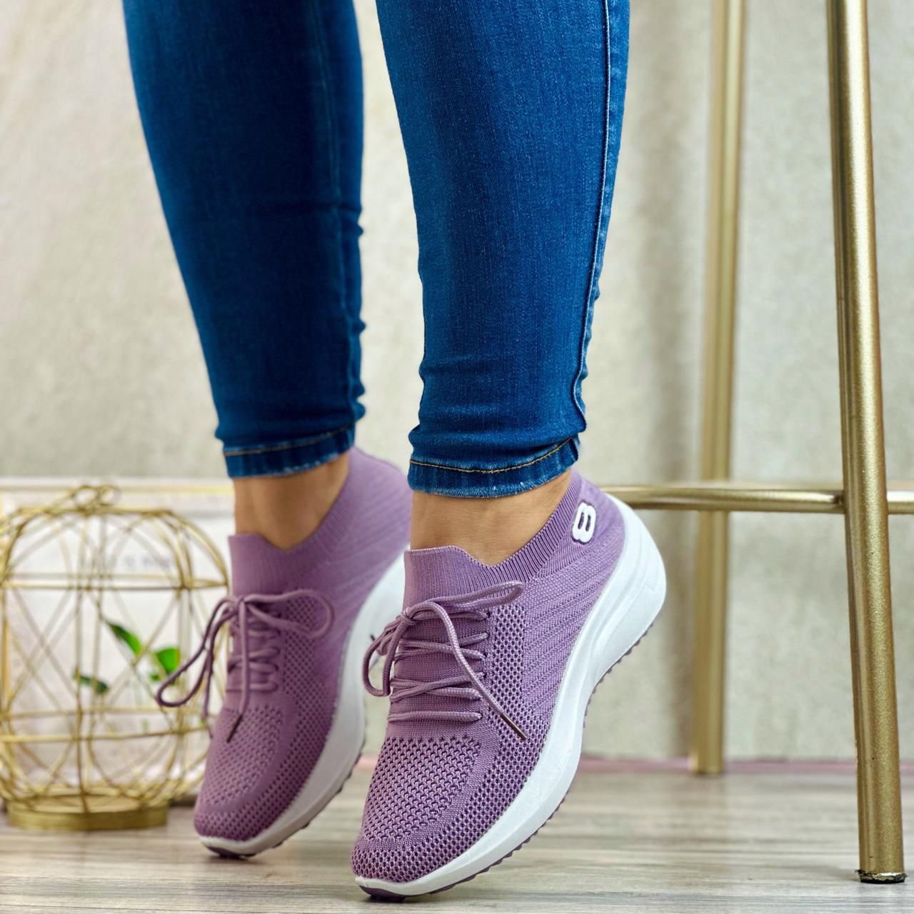Zapatos Skechers Deportivo - Morado